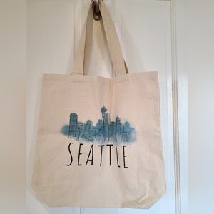 Potluck Press Seattle Canvas Tote Bag NWT
